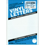 Permanent Adhesive Vinyl Letters &amp; Numbers 2"-Goth