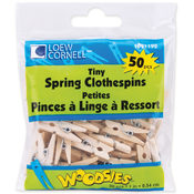Tiny Spring Clothespins 1"-50/Pkg