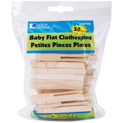 Baby Flat Clothespins 2-1/2"-50/Pkg