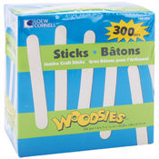 Jumbo Craft Sticks 6" x 3/4"- 300/Pkg