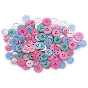 Favorite Findings Basic Buttons Assorted Sizes 130