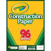 Crayola Construction Paper Pad 9"X12"-96 Sheets/Pk