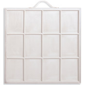 Artist Printer's Tray - Holds 12 Photos -White