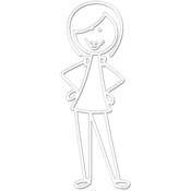 Me &amp; My Peeps Family Auto Decal 3"x4.25"-Mom