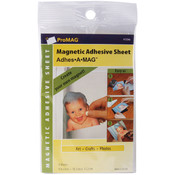 Adhesive Magnetic Sheet-4"x6" 4/Pkg