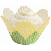Baking Cups-Petal Yellow 24/Pkg-Fancy Standard