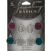 Jewelry Basics Charm #1 Connectors,  8-Pack