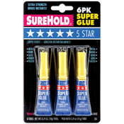 5 Star Super Glue-3 Grams Each 6/Pkg