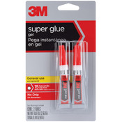 3M Super Glue Gel 2/Pkg-.07 Oz  2/Pkg