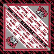 NCAA Collegiate Bandanna 22"X22"-Alabama