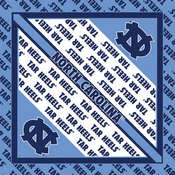 NCAA Collegiate Bandanna 22"X22"-North Carolina