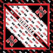 NCAA Collegiate Bandanna 22"X22"-Nebraska