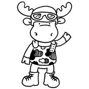 Cling Rubber Stamp-GI Riley