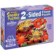 Sneaky Floor Puzzle 2 Sided 24X36-A Day At The Zoo