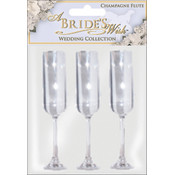 Champagne Flute Acrylic 5" 3/Pkg