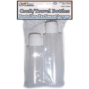 Semi-Transparent Plastic Bottles w/Flip Top Lid