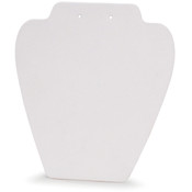 Velvet Necklace Stand 8.25"-White