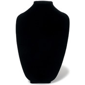 Velvet 3D Form 15"-Black Necklace Display