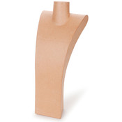 Paper Mache Jewelry Display Torso 11.5"