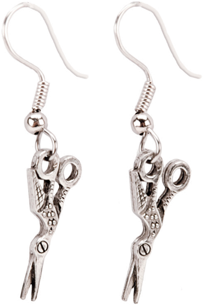 Charming Accents French Wire Earrings-Scissors Charming Accents French Wire Earrings-Scissors