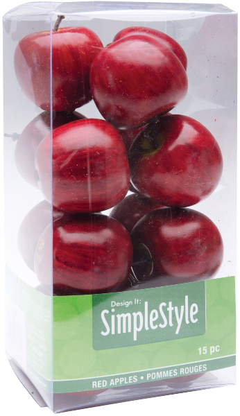 Wholesale Design It Simple Decorative Fruit-Mini Red Apple(4x.90)