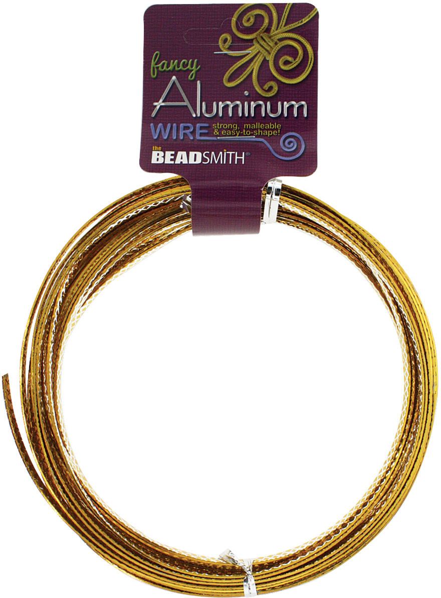 Aluminum Wire Flat Diamond Cut 1X5mm 8 Meters / Pkg (26.25')(2x$14.89)