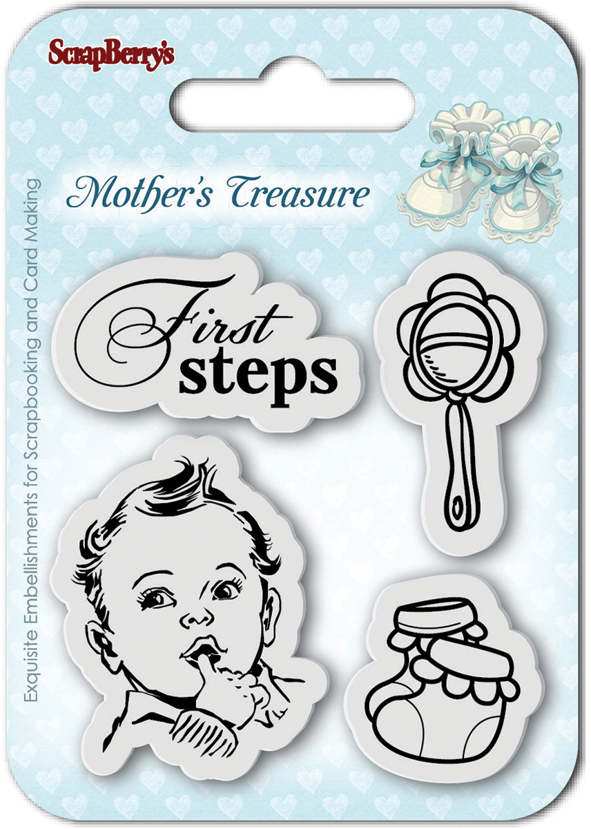 ScrapBerry's Mother's Treasure Clear Stamps 2.7