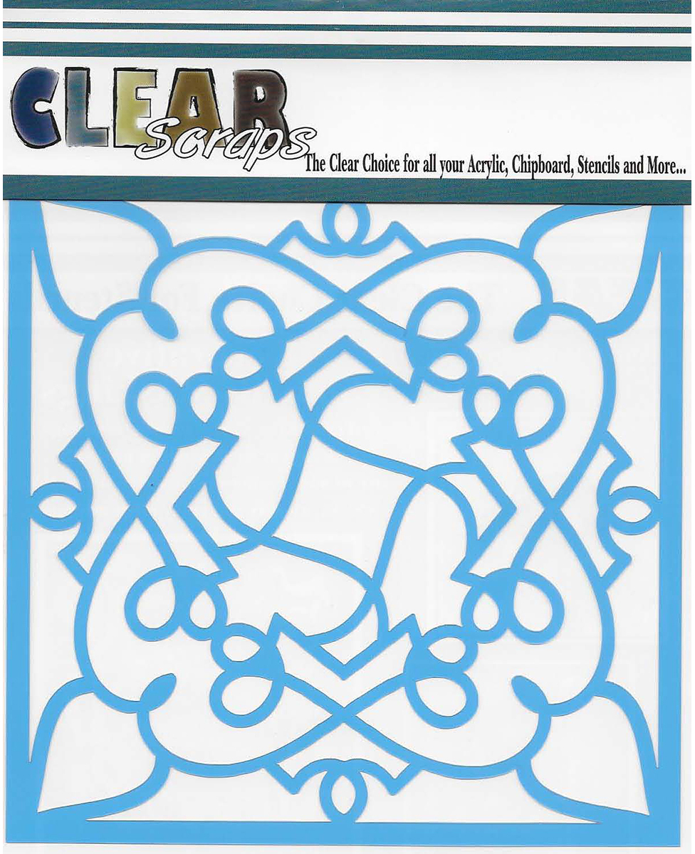 Wholesale Clear Scraps Stencils 12