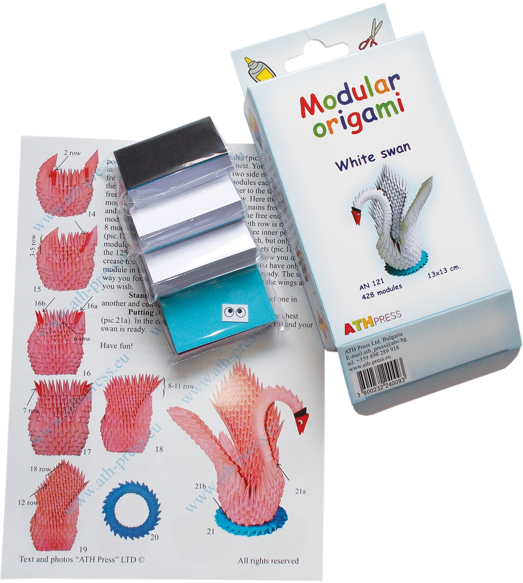 Wholesale Modular Origami Kit-White Swan(2x$10.81)