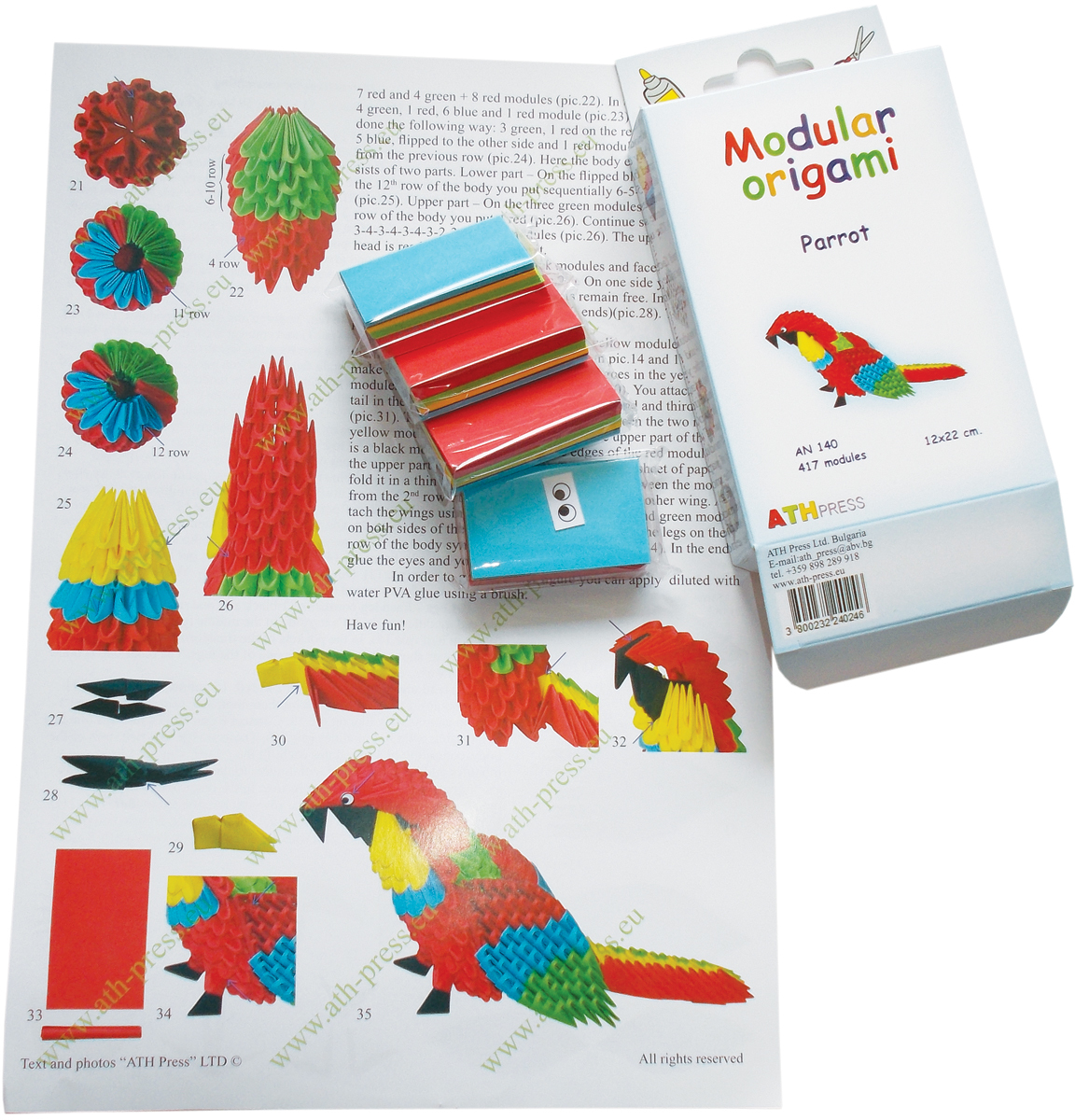 Wholesale Modular Origami Kit-Parrot(2x$11.83)