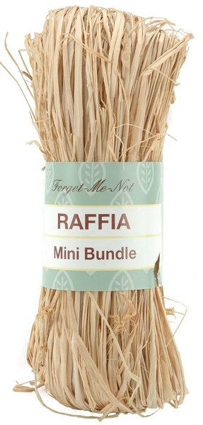 Wholesale Natural Raffia Mini Bundle 2 Ounces-(6x.65)