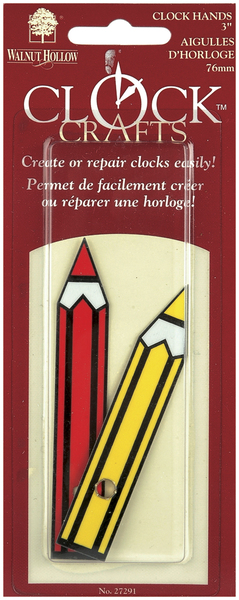 Crayon Clock Hands-