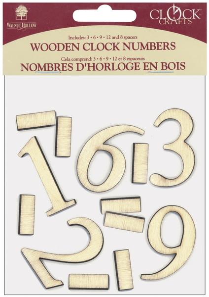 Wooden Clock Numbers-