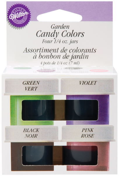 Candy Colors 1 / 4 Ounce 4 / Pkg-Pink / Green / Violet / Blac(4x.23)