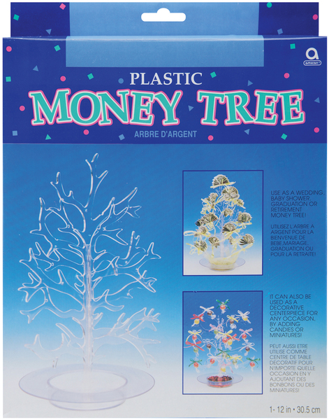Wholesale Clear Plastic Money Tree - 12