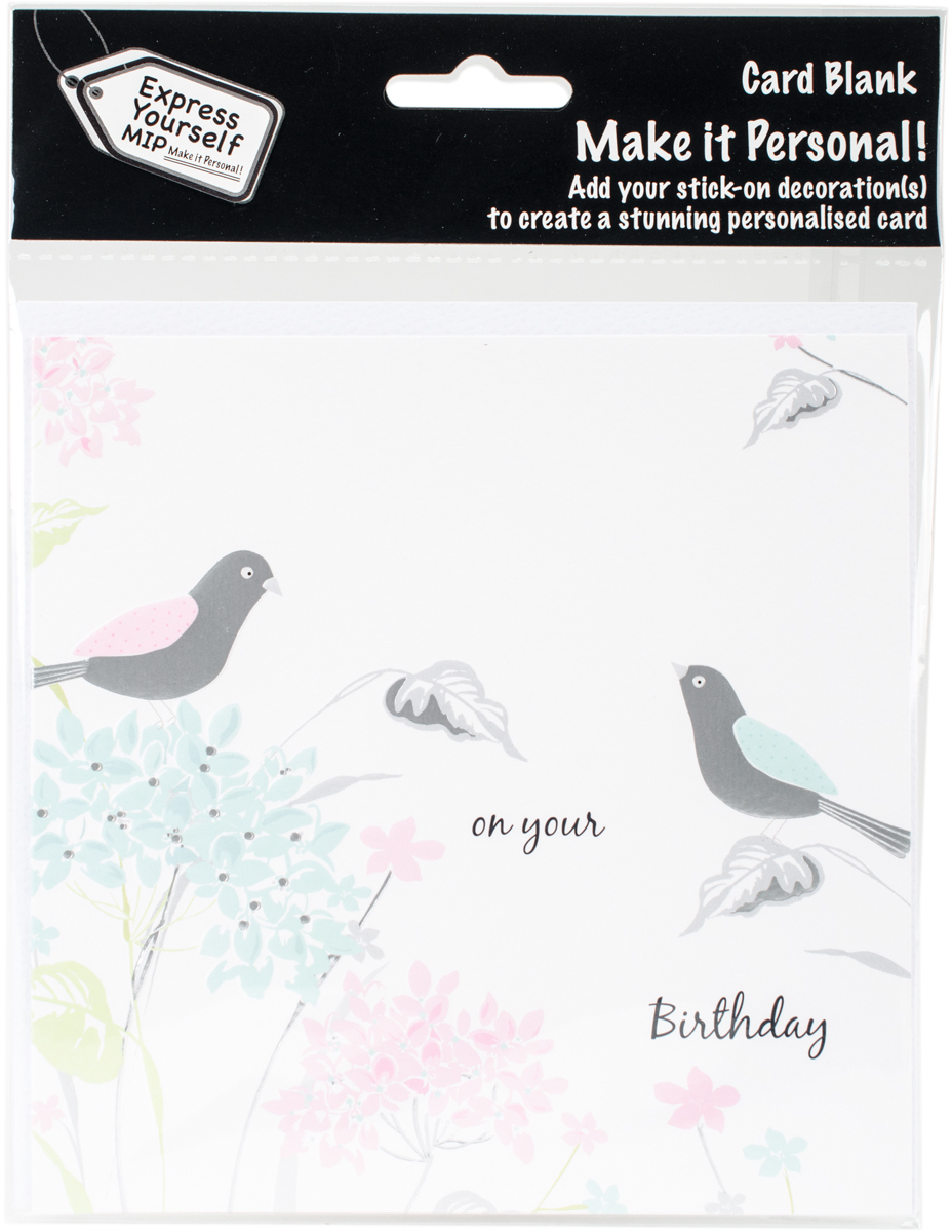 Wholesale Express Yourself Mip Card-Birds & Flowers(8x.47)