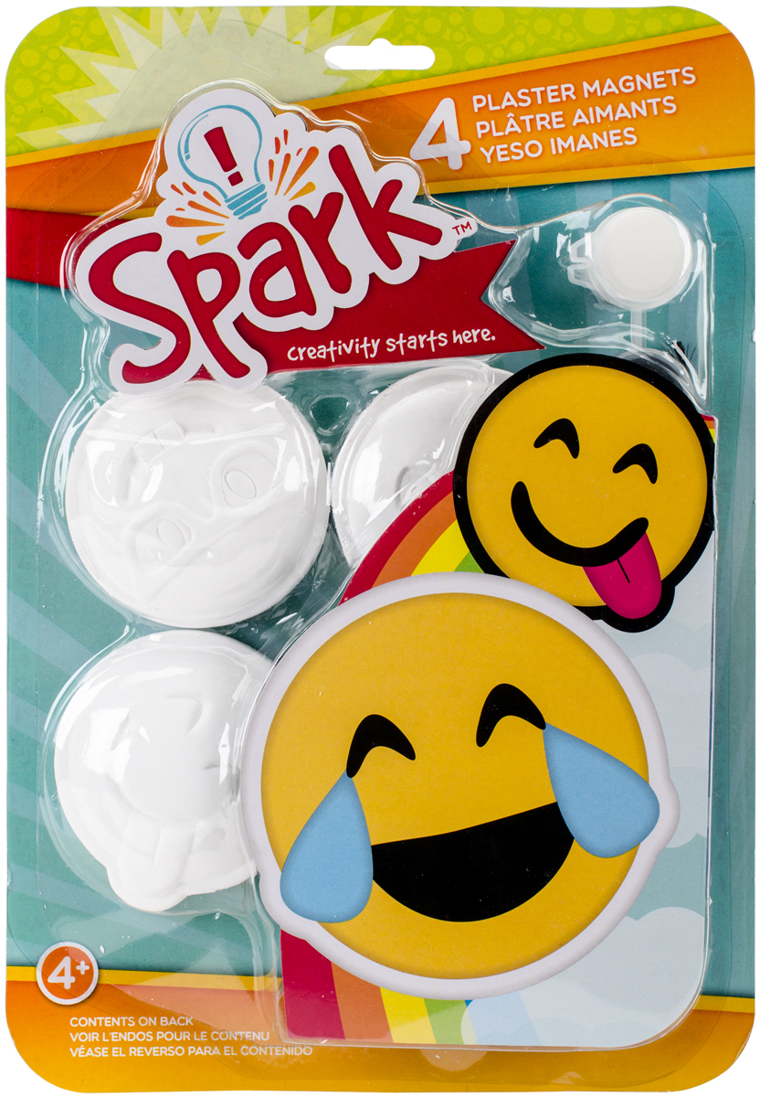 Wholesale Spark Plaster Magnet Kit-Goofy Emoji(4x.82)