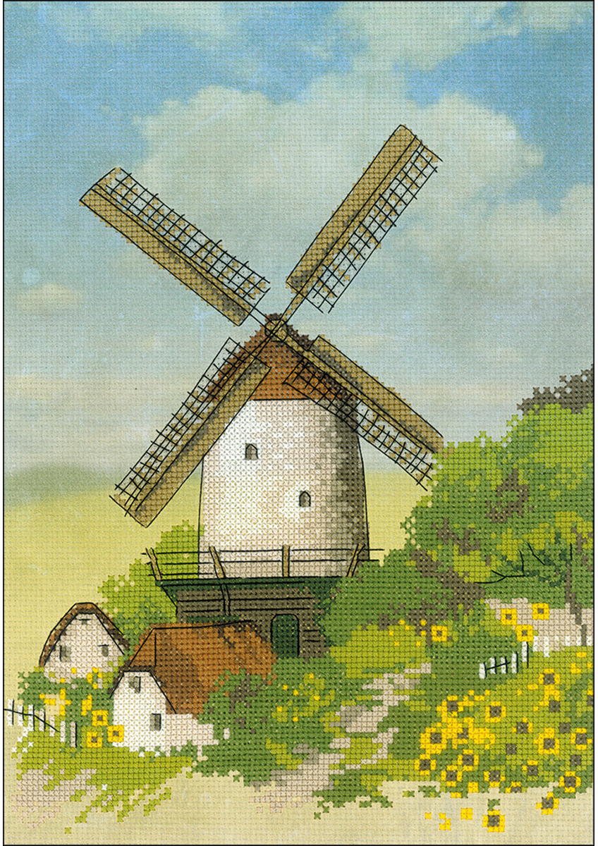 Windmill Counted Cross Stitch Kit-8.25