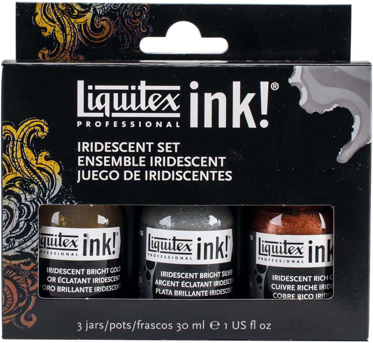 Reeves Liquitex Professional Acrylic Ink Sets 30Ml 3 / Pkg-Iridescent