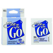 Sex On The Go Lube Infused Wipes 3/Box
