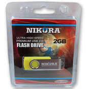 Yellow 2GB Flash Drive