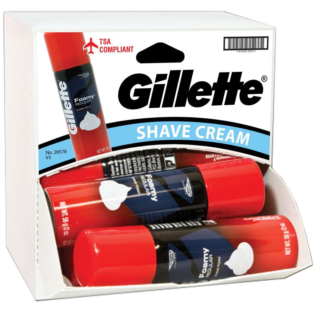 Wholesale Gillette Shaving Cream Dispensit Case 2 oz, 12 Count