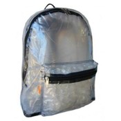 Clear PVC Backpack  With Black Trim