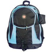 17" Two Tone Backpack with bungee