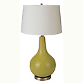 Ceramic Table Lamp - Green (28")