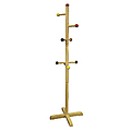 Kids Primary-Color 8-Peg Coat Rack