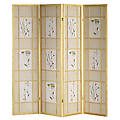 4 Panel Shoji Screen - Natural