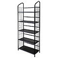 5 Tier Metal Book Shelf - Black