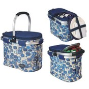 Aluminum Framed Picnic Cooler Basket for 2 Persons