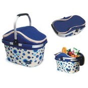 Aluminum framed picnic cooler basket (Empty)